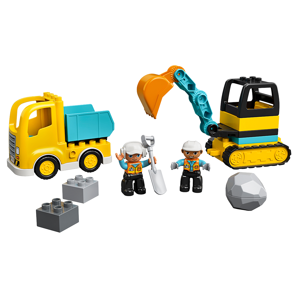 Lego Duplo Truck & Tracked Excavator - 10931 (6665855238343)