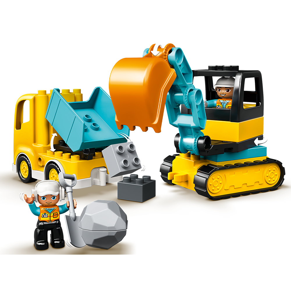 Lego Duplo Truck & Tracked Excavator - 10931 (6665855238343)