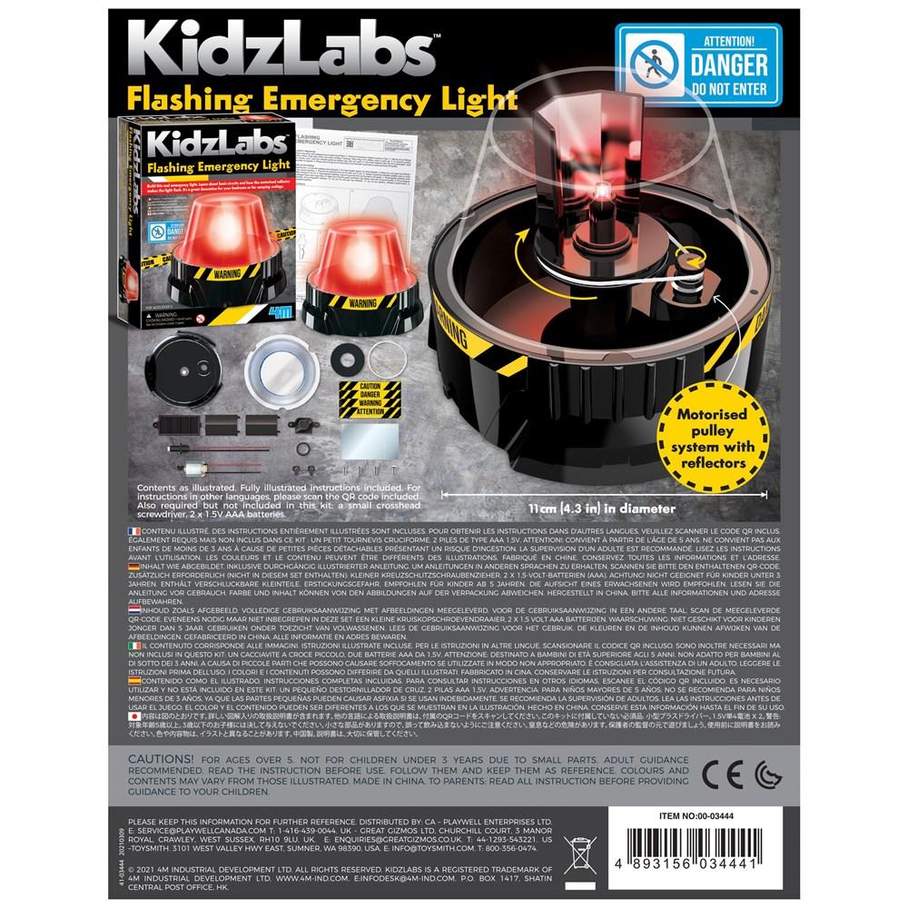 4M Kidz Labs Flashing Emergency Light (7022519189703)