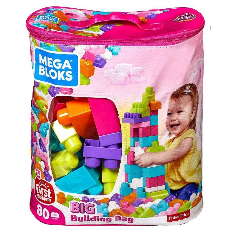 Mega Bloks Big Building Bag (80 pieces) (6665824010439)