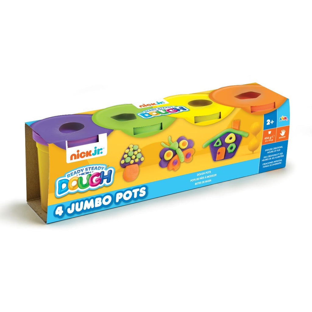 Addo Nick Jr Ready Steady Dough 4Pk Jumbo Pots Assorted (6208693502151)
