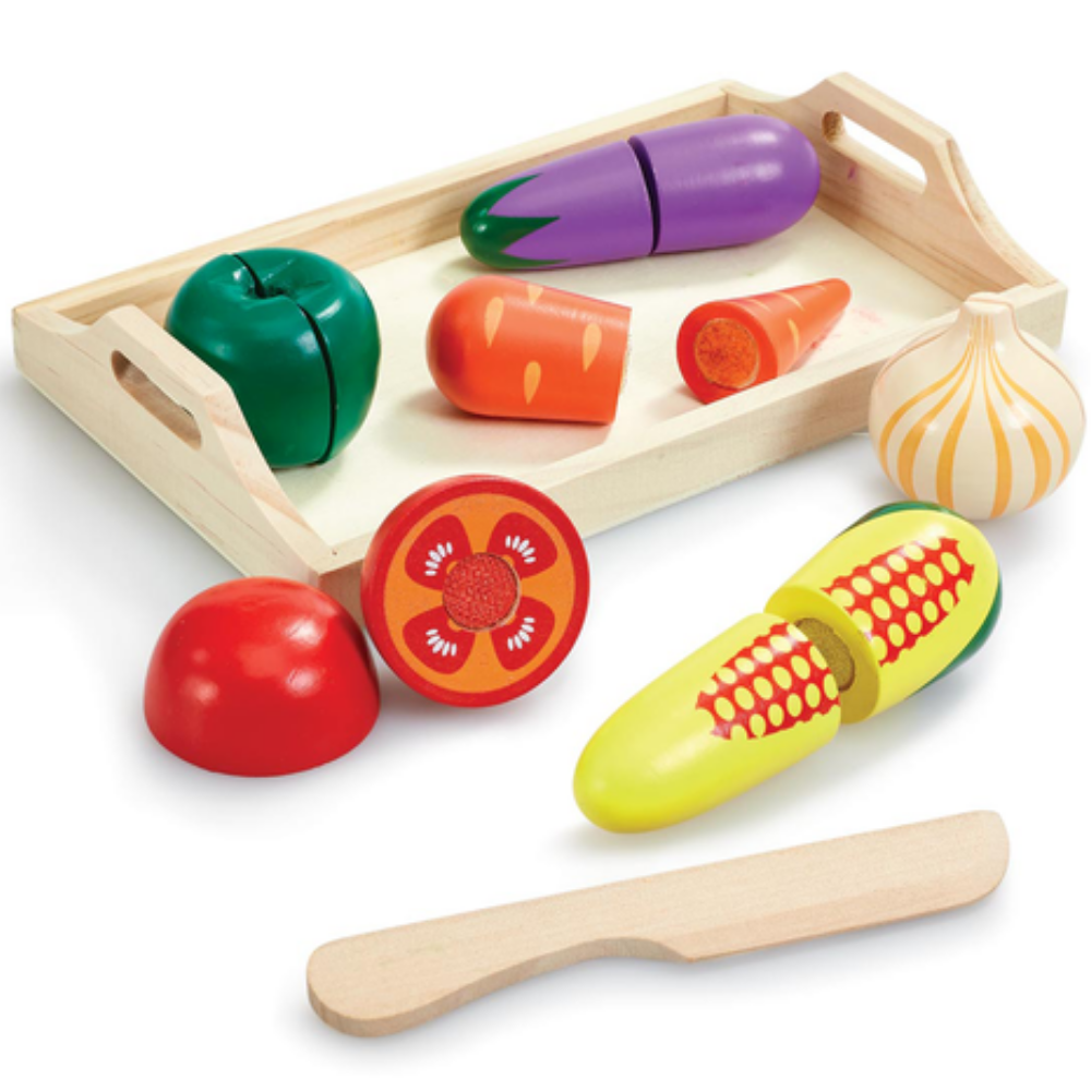 Addo Woodlets Slicing Food Playset Vegetables in | The Entertainer Toy ...