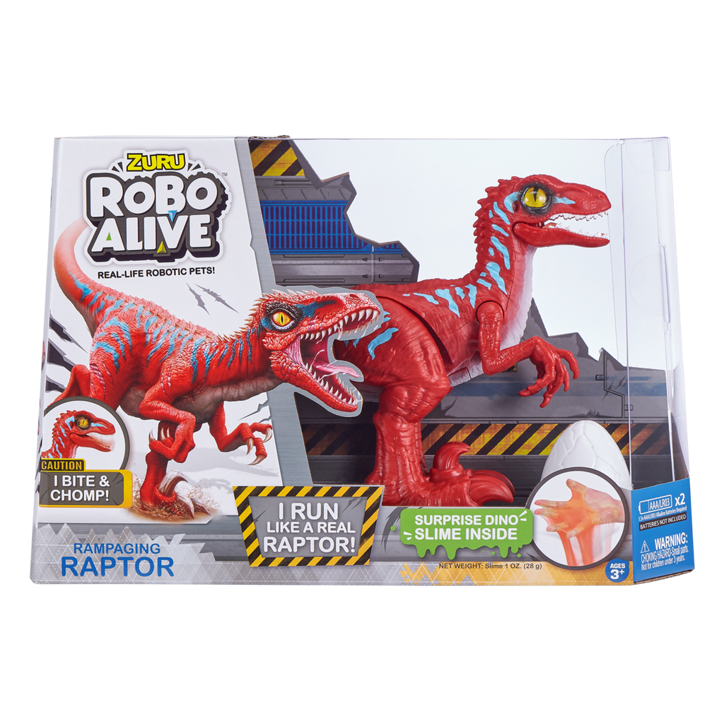 Zuru Robo Alive Rampaging Raptor Dinosaur Red (6973789438151)