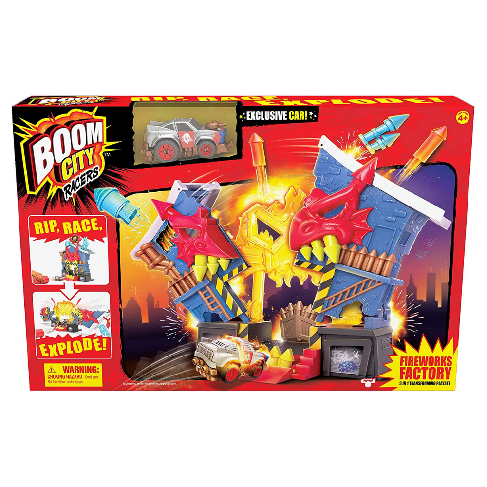 Boom City Racers Fireworks Factory 3 In 1 Exploding Playset (6973789896903)